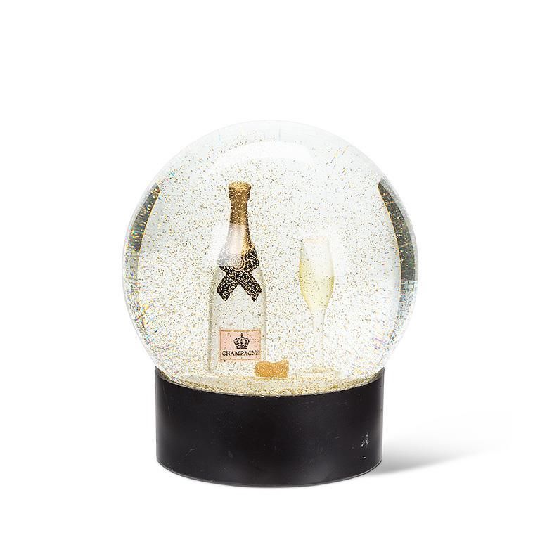 AB Bottle &amp; Flute Snow Globe