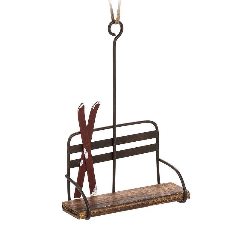 AB Chair Lift w/Skis Ornament