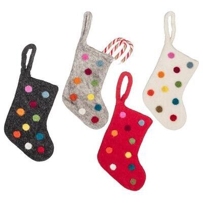 AB Polka Dot Mini Stocking