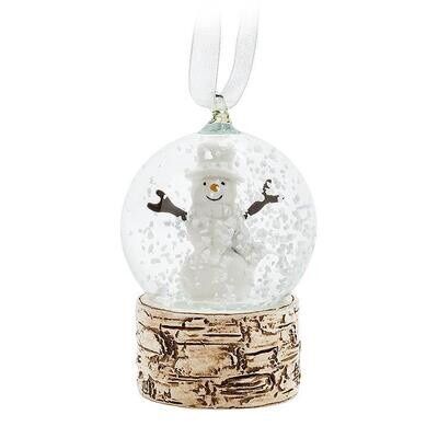 AB Snowman Snow Globe Ornament
