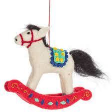 AB Rocking Horse Ornament