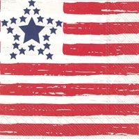 BI Distressed Flag Cocktail Napkin