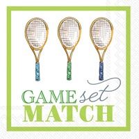 BI Game Set Match Cocktail Napkin