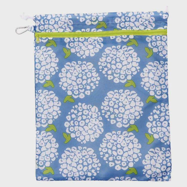 RF Hydrangea Blossoms Splash Proof Travel Sack