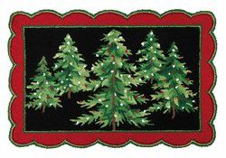 PH Country Christmas Scallop Hook Rug