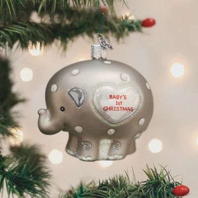 OW Baby&#39;s First Christmas Elephant