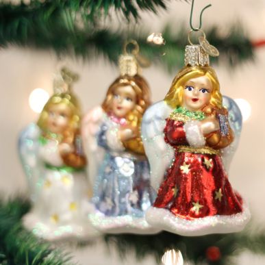 OW Angel with Lyre Ornament