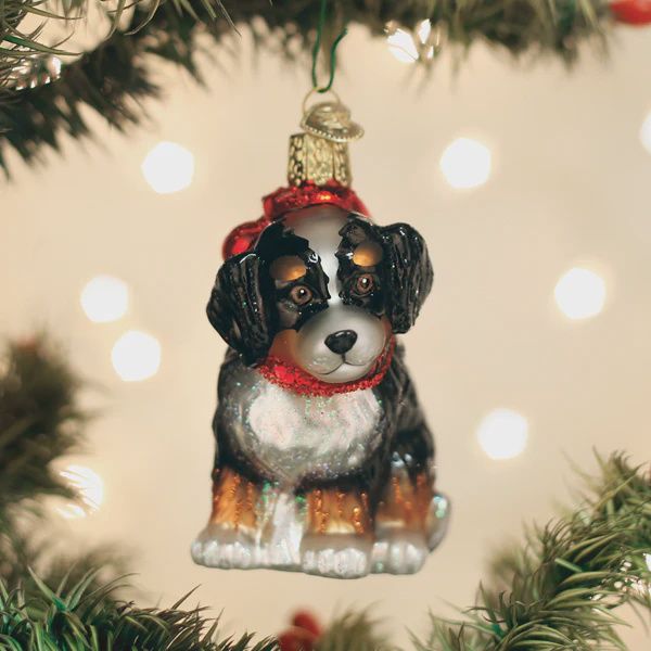 OW Bernedoodle Pup Ornament