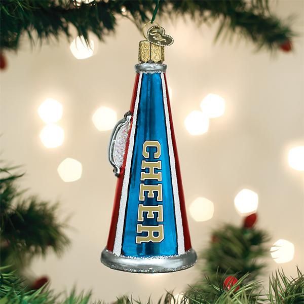 OW Cheer Megaphone Ornament