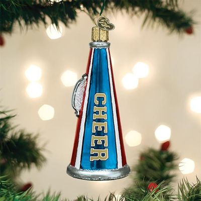 OW Cheer Megaphone Ornament