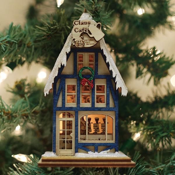 OW Claus Cafe Coffee Shop Ornament