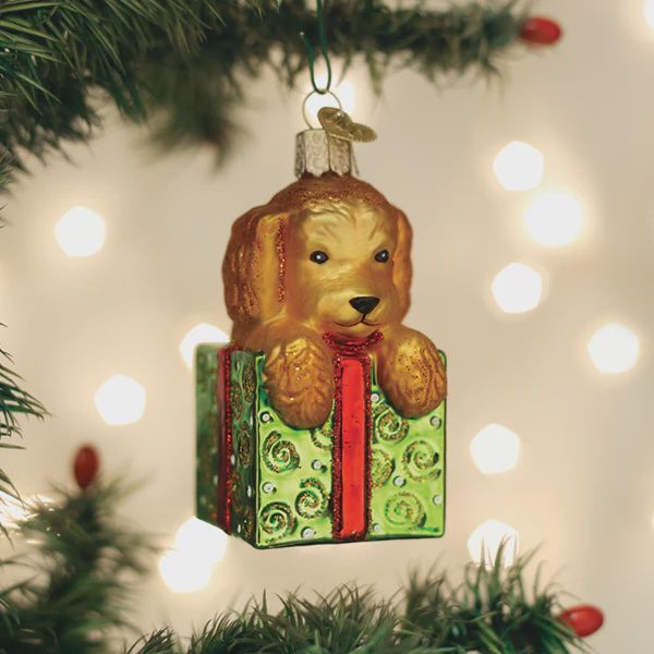 OW Doodle Puppy Surprise Ornament