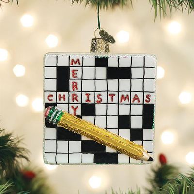OW Crossword Puzzle Ornament