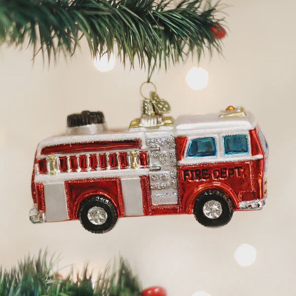 OW Fire Truck Ornament