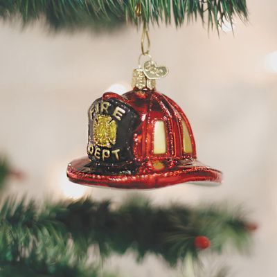 OW Fireman&#39;s Helmet Ornament