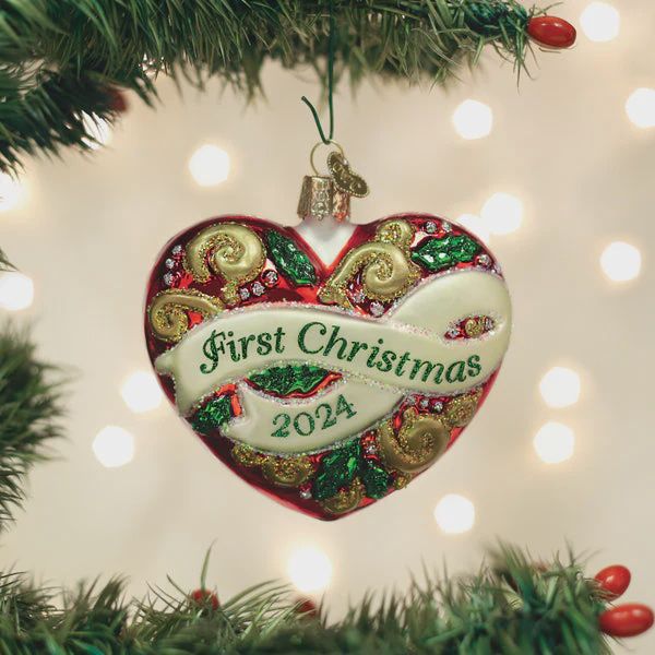 OW First Christmas 2024 Heart Ornament