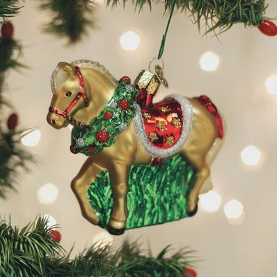 OW Horse with Wreath Ornament