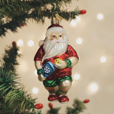 OW Pickleball Santa Ornament