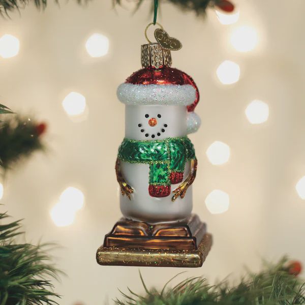 OW S'mores Snowman Ornament