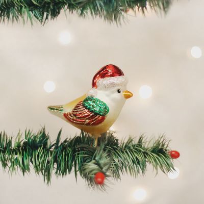 OW Santa Bird Ornament