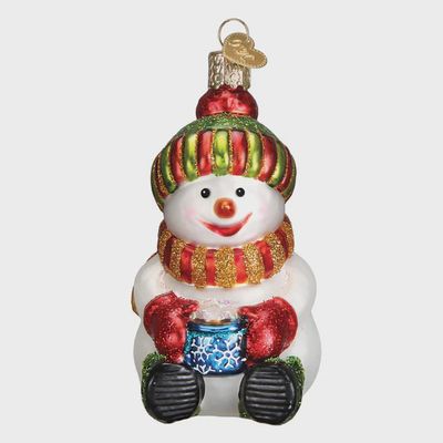 OW Snowman with Cocoa Ornament