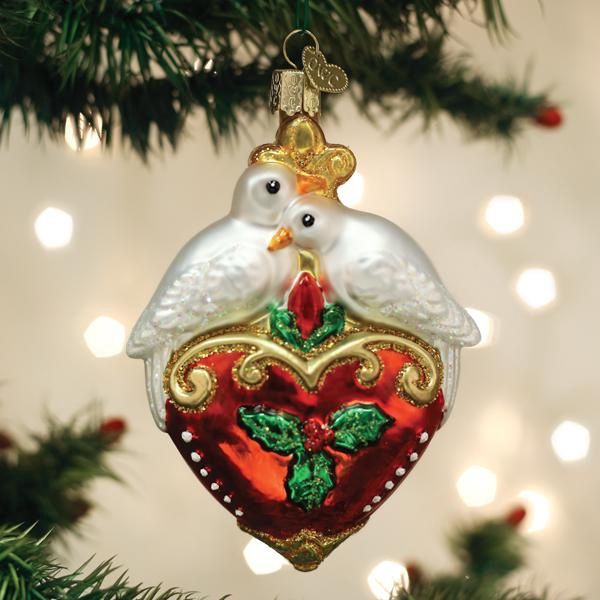 OW Two Turtle Doves Ornament