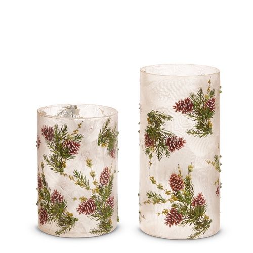 RAZ Evergreen &amp; Pinecone Small Container