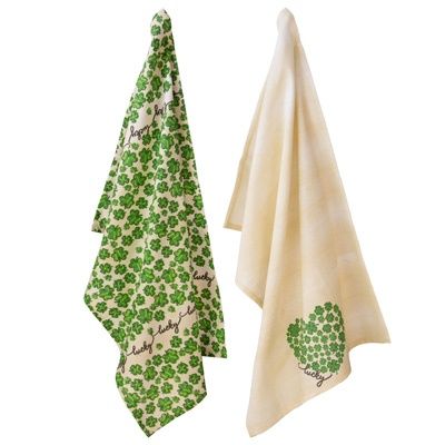 BI Lucky Heart Tea Towel