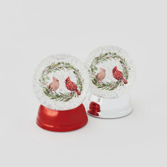 ON Cardinal Glitter Swirl Waterglobe