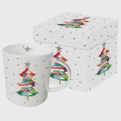 PPD Glitter Tree Boxed Mug