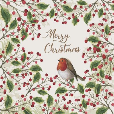 PPD Merry Bird Beverage Napkin