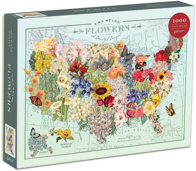 CB USA State Flowers 1,000PC Puzzle