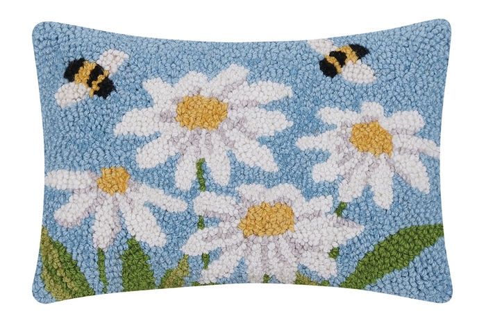 PH Daisies &amp; Bees Hook Pillow