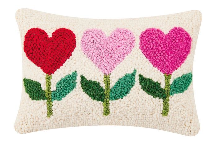 PH Heart Flowers Hook Pillow