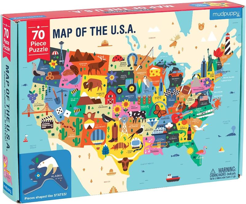 CB Geography Map of the USA Puzzle