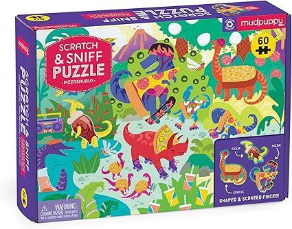 CB Pizzasaurus 60 PC Scratch &#39;n Sniff Puzzle