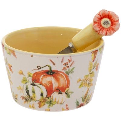 BI Pumpkin Love Bowl and Spreader