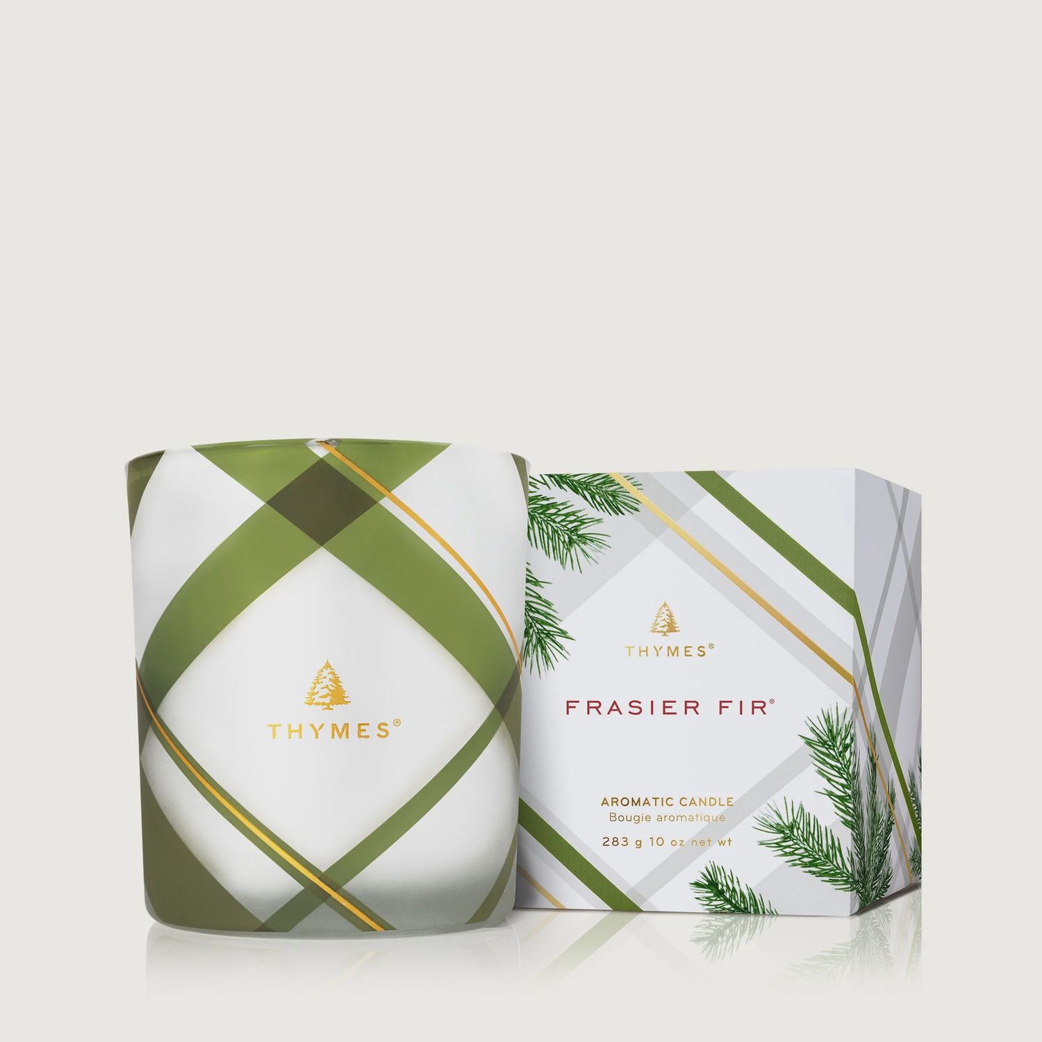TH Frasier Fir Frosted Plaid 6.5 oz. Poured Candle