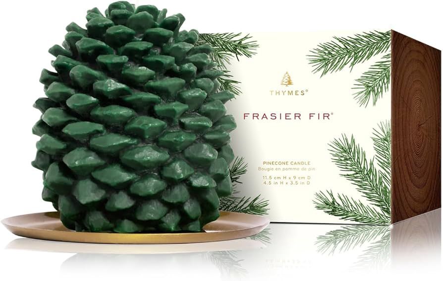 TH Frasier Fir Molded Petite Pinecone Candle