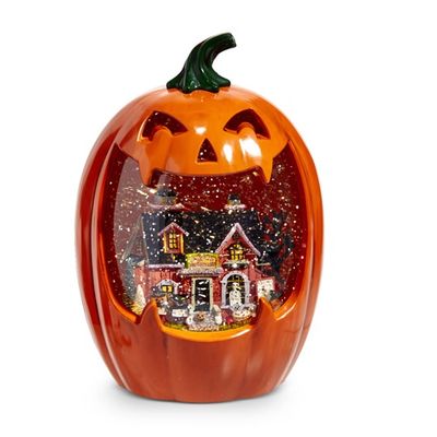 RAZ Lighted Haunted House Water Pumpkin