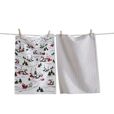TA Winter Vignette Dishtowel S/2
