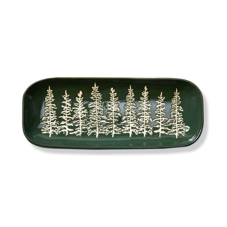 TA Wilde Pine Tree Rectangle Platter