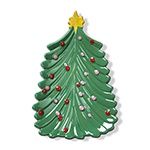 TA Christmas Tree Tidbit Plate