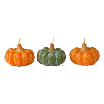 TA Heirloom Pumpkin Candles Set of 3