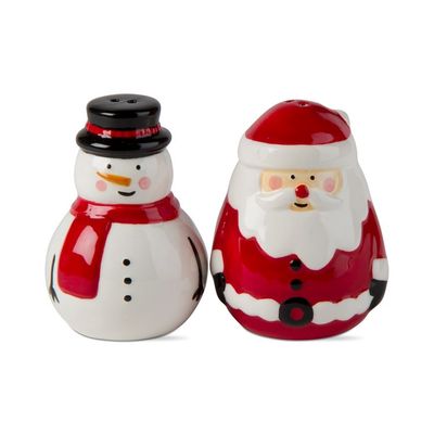 TA Jolly Santa &amp; Snowman Salt &amp; Pepper