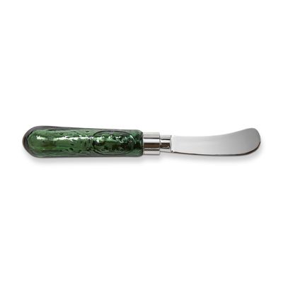TA Green Glass Handle Spreader