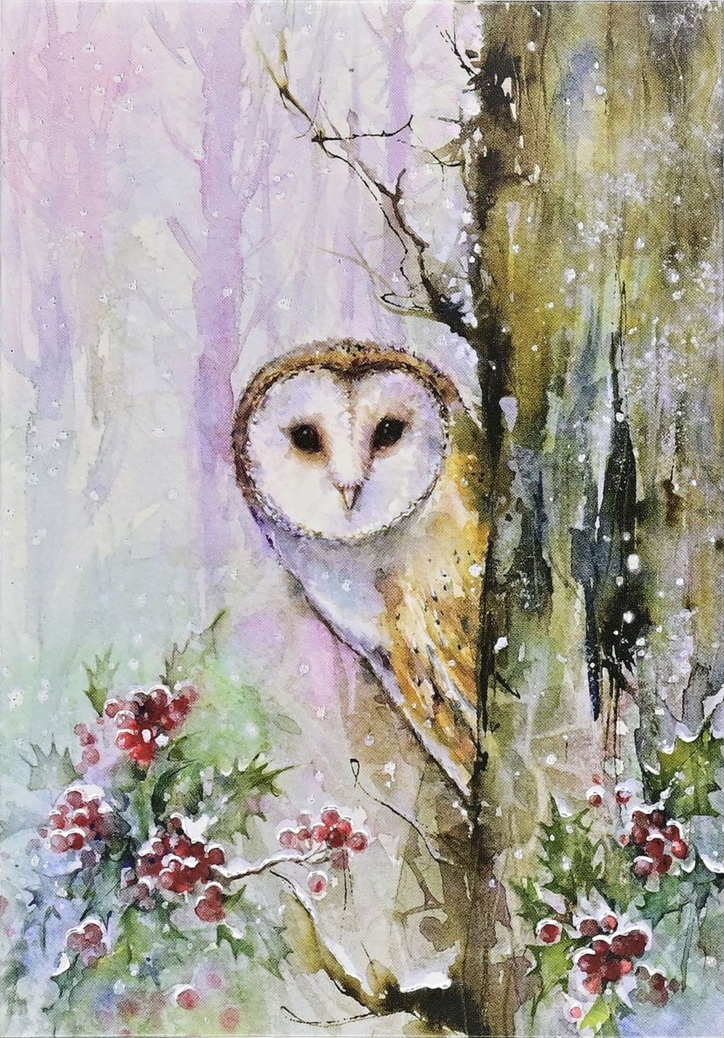 PP Woodland Owl Holiday Cards