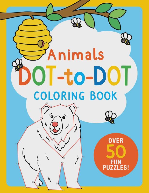 PP Animals Dot-to-Dot Coloring Book