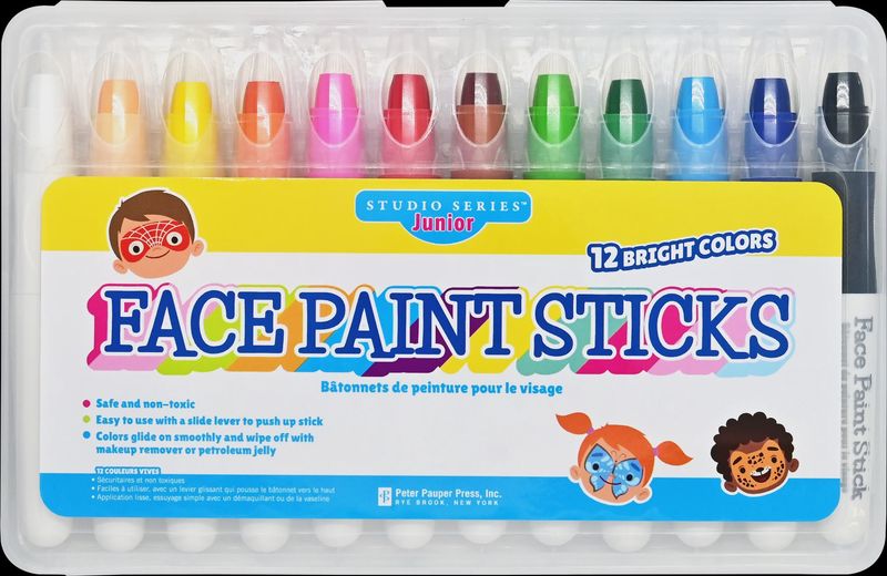 PP Face Paint Sticks (Set of 12)