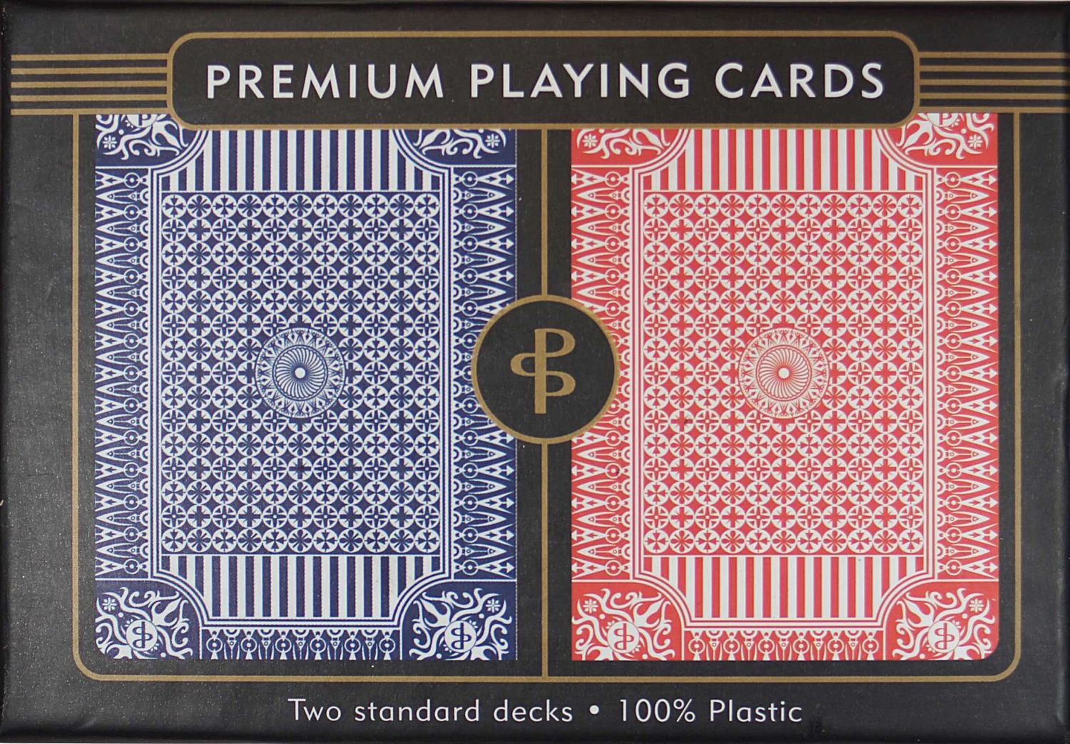 PP Blue &amp; Red Plastic Playing Cards